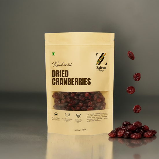 Dried Cranberries: Ruby-red berries