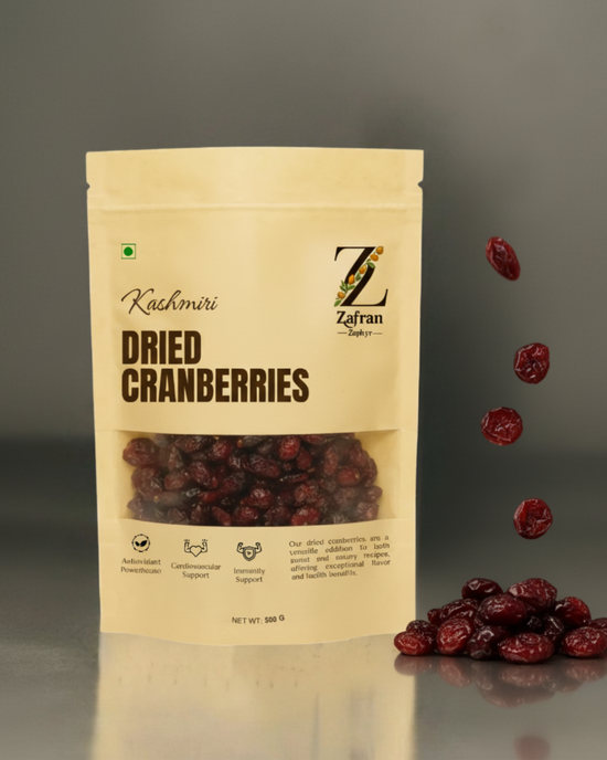 Dried Cranberries: Ruby-red berries
