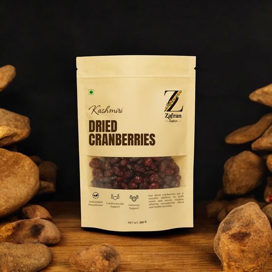 Dried Cranberries: Ruby-red berries